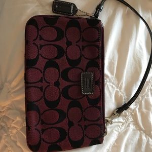 Classic Coach wristlet